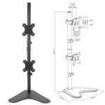 Soporte de mesa ajustable para 2 pantallas 17" - 32" VESA 75x75 100x100 mm - OP03200 - 03