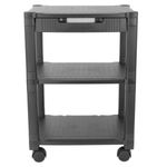 Mesa auxiliar 3 niveles para impresora con ruedas y cajón - AG06300 - 07