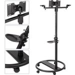 Soporte de pie con ruedas para pantalla plana TV VESA 50 75 100 200 y altavoces - OU04700 - 02