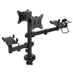Soporte de mesa ajustable para 2 pantallas y 2 TPV de 17" - 32" VESA 75x75 y 100x100 - TQ29900 - 01