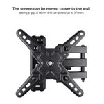 Soporte pantalla LCD a pared para TV de 13"- 43" articulado 66-370 mm - TQ29000 - 05