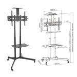 Soporte de pie con ruedas para pantalla plana TV LED LCD de 37"-70" 1803mm - OM01300 - 02