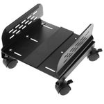 Soporte para ordenador PC metálico con ruedas de color negro de 13 a 25 cm - AC00300 - 01