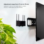 Soporte ajustable universal TOOQ para reproductor multimedia, mini PC, router - OU11600 - 06