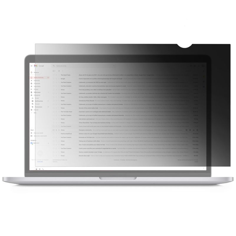 Filtro de privacidad 16:10. Protector para pantalla y monitor 15" 344.8x223.5mm - MD04600 - 01