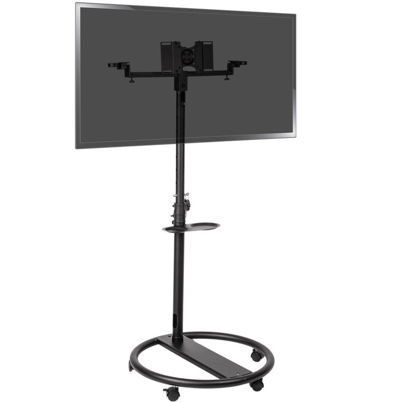 Soporte de pie con ruedas para pantalla plana TV VESA 50 75 100 200 y altavoces - OU04700 - 01