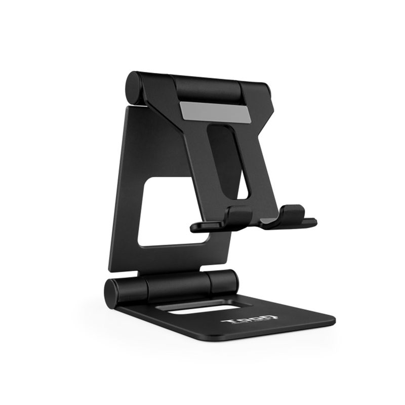 Soporte ajustable y plegable de sobremesa para teléfono y tablet color negro TooQ PH-KEOPS-NOCHE - TQ17700 - 01